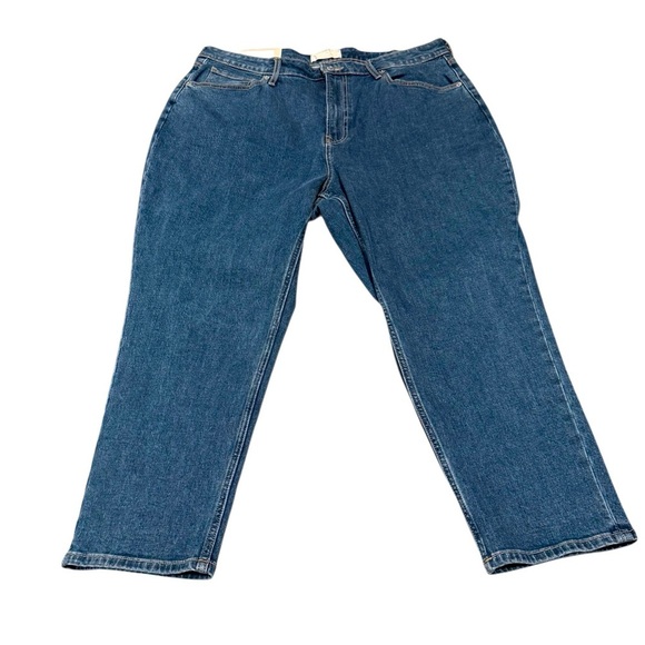 Everlane Curvy Cheeky Jean Medium Wash Women’s Size 35 Cropped New with Tag - Picture 1 of 5